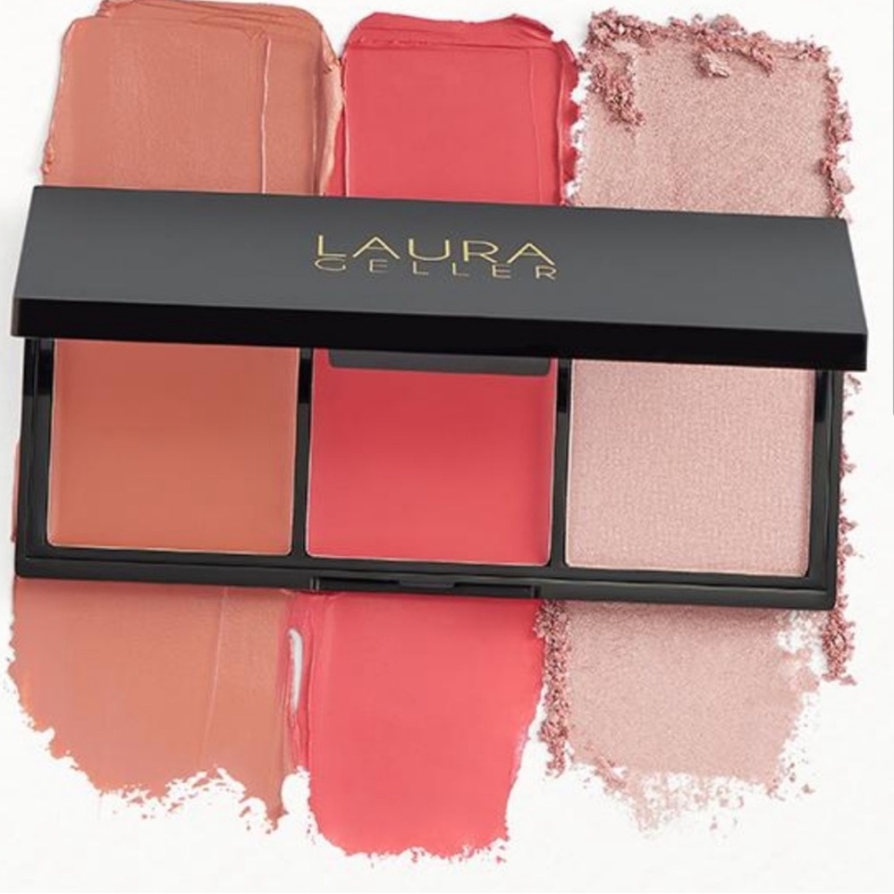 Laura Geller Made to Multitask Eye Lip Cheek Face Palette Think Pink Cream